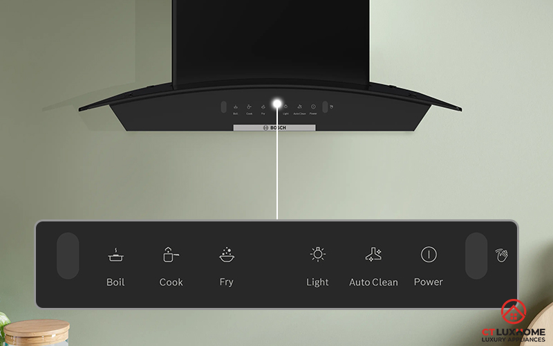 Công nghệ cảm biến vẫy tay Gesture Control lựa chọn công suất và chức năng mà không cần chạm