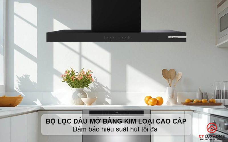 Bộ lọc dầu mỡ bằng kim loại cao cấp, đảm bảo hiệu suất hút tối đa 