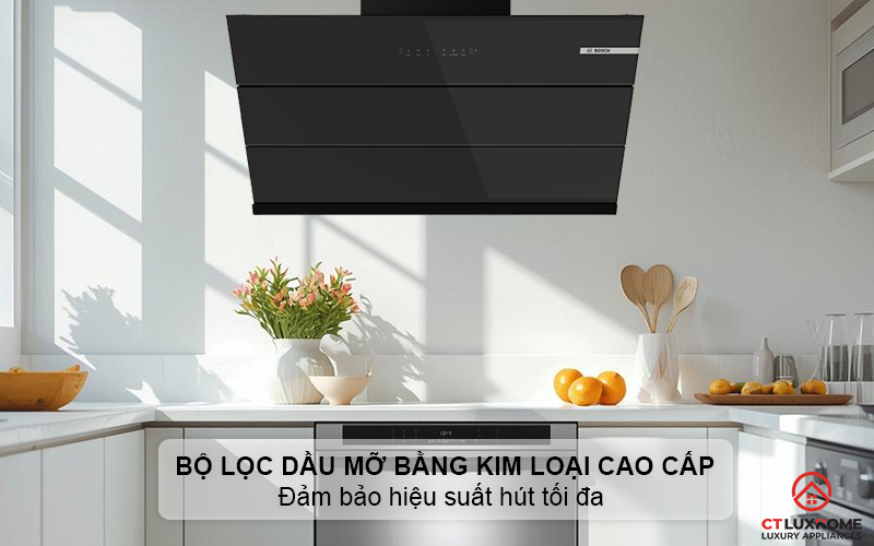 Công suất hút tối đa mạnh mẽ đảm bảo không gian bếp trong sạch, thoáng đãng