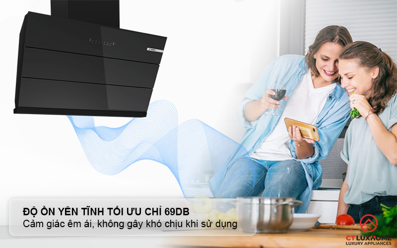 Độ ồn 69dB ở mức công suất 1 tạo cảm giác êm ái, không gây khó chịu khi dùng
