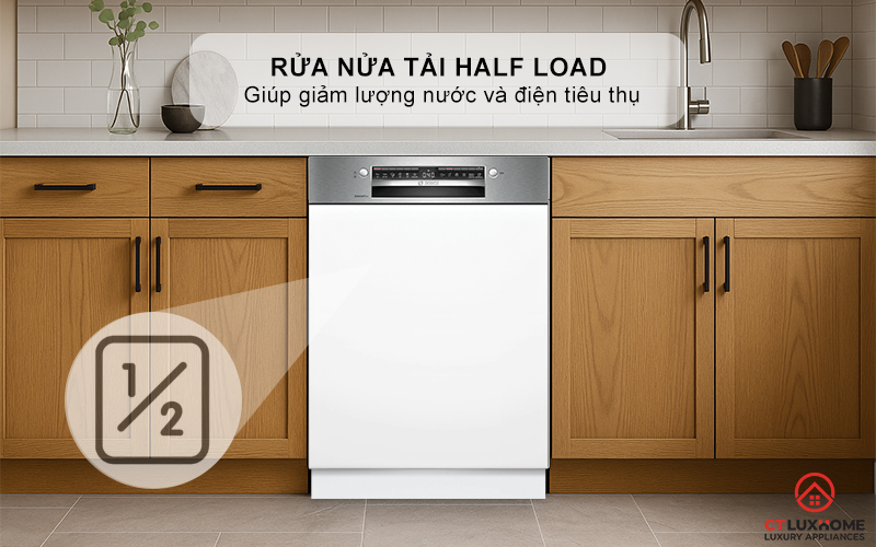 MÁY RỬA BÁT BÁN ÂM BOSCH SMI4EVS08E SERIES 4 7