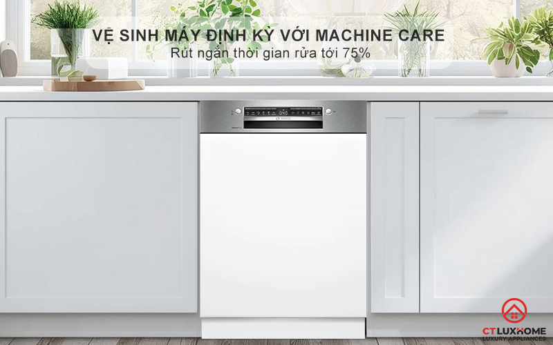 MÁY RỬA BÁT BÁN ÂM BOSCH SMI4EVS08E SERIES 4 9