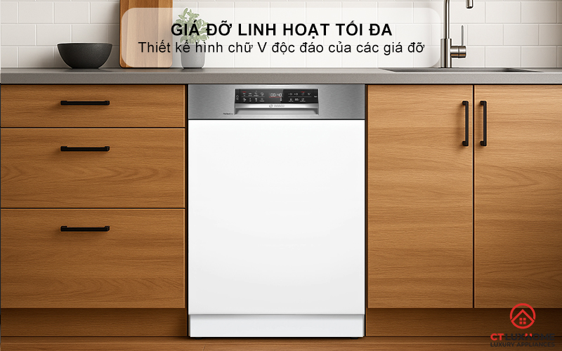 MÁY RỬA BÁT BÁN ÂM BOSCH SMI6ECS12E SERIES 6 SẤY TĂNG CƯỜNG 11