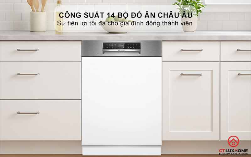 MÁY RỬA BÁT BÁN ÂM BOSCH SMI6ECS12E SERIES 6 SẤY TĂNG CƯỜNG 3