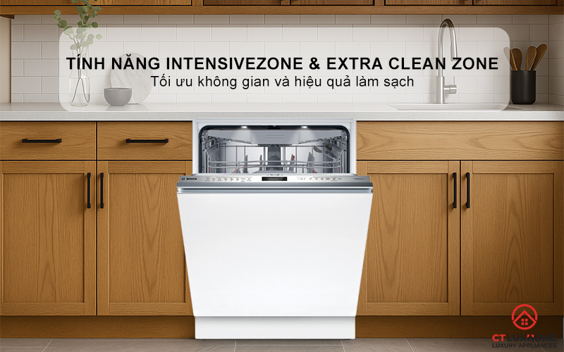 MÁY RỬA BÁT ÂM TOÀN PHẦN BOSCH SMV6ZCX25E SERIES 6 SẤY ZEOLITH 9