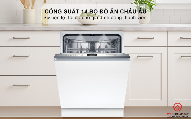 MÁY RỬA BÁT ÂM TOÀN PHẦN BOSCH SMV6ZCX25E SERIES 6 SẤY ZEOLITH 3
