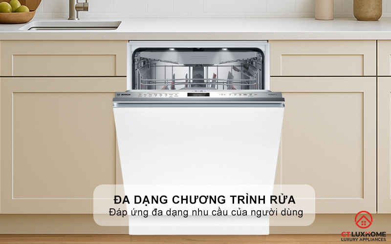 MÁY RỬA BÁT ÂM TOÀN PHẦN BOSCH SMV6ZCX25E SERIES 6 SẤY ZEOLITH 4