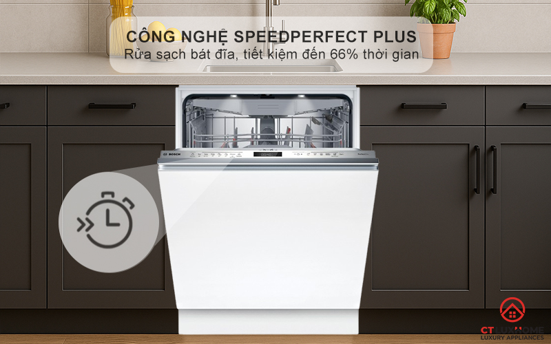 MÁY RỬA BÁT ÂM TOÀN PHẦN BOSCH SMV6ZCX25E SERIES 6 SẤY ZEOLITH 8