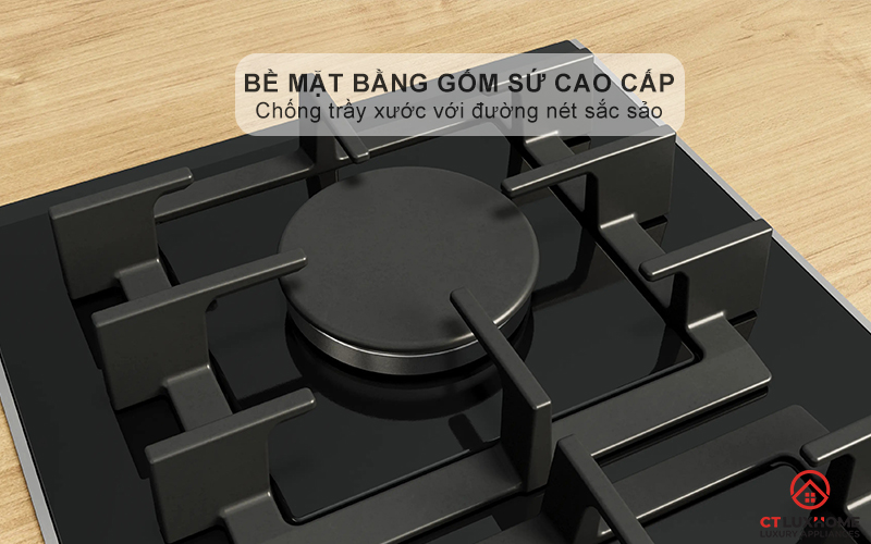 BẾP GAS 2 VÙNG NẤU BOSCH PRB3A6I40 MÀU ĐEN SERIES 8 2