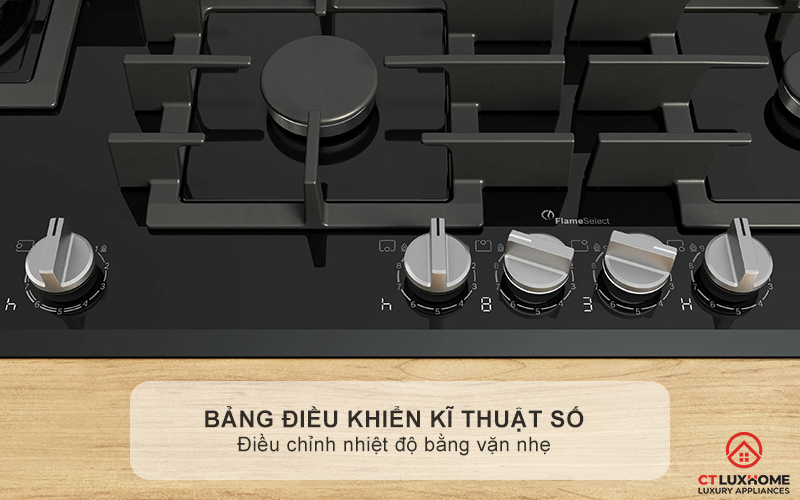 BẾP GAS 5 VÙNG NẤU BOSCH PRS9A6H40 MÀU ĐEN SERIES 8 4