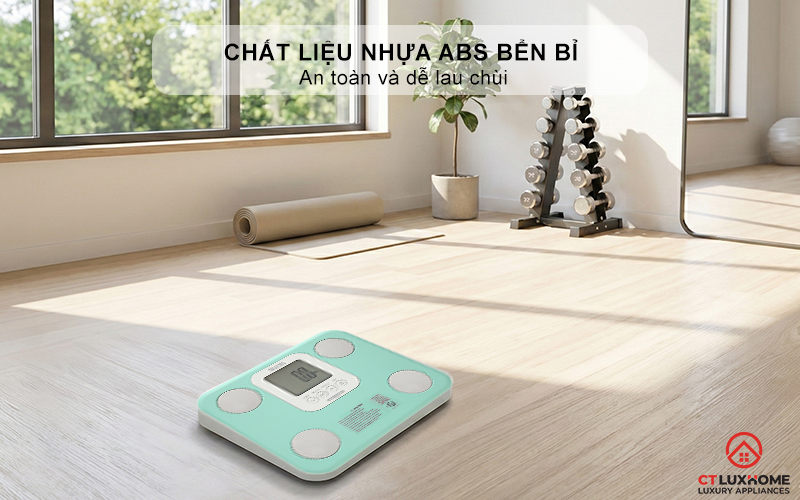 Chất liệu nhựa ABS bền đẹp, an toàn và dễ lau chùi