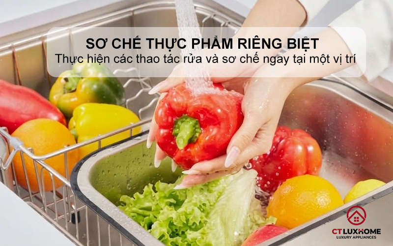 CHẬU RỬA MINI KONOX COLANDER SINK CD SMART 8047 VIỀN XÁM 4