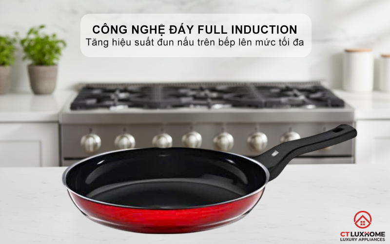 CHẢO RÁN WMF FUSIONTEC FRYING PAN 28CM COMPACT RED 0517265290  5
