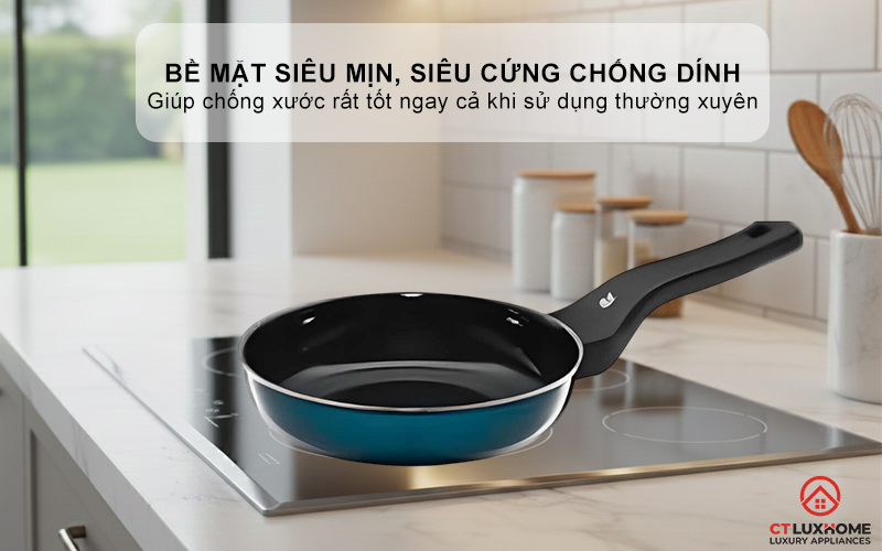 CHẢO RÁN WMF FUSIONTEC FRYING PAN 28CM COMPACT PETROL 0517285290 3