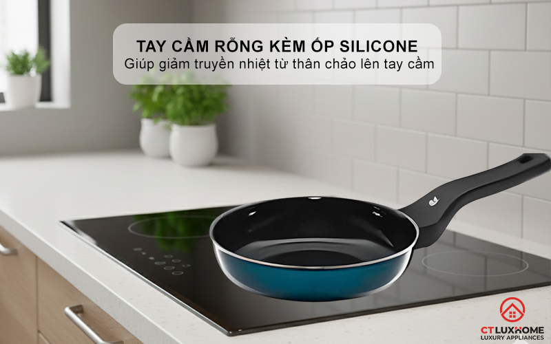 CHẢO RÁN WMF FUSIONTEC FRYING PAN 28CM COMPACT PETROL 0517285290 5