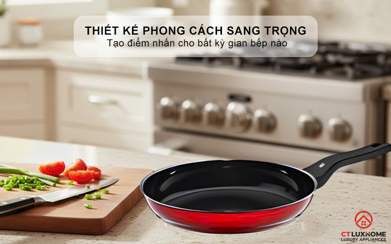 CHẢO RÁN WMF FUSIONTEC FRYING PAN 20CM COMPACT RED 0517365290 1