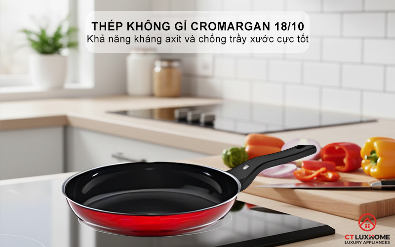 CHẢO RÁN WMF FUSIONTEC FRYING PAN 20CM COMPACT RED 0517365290 2