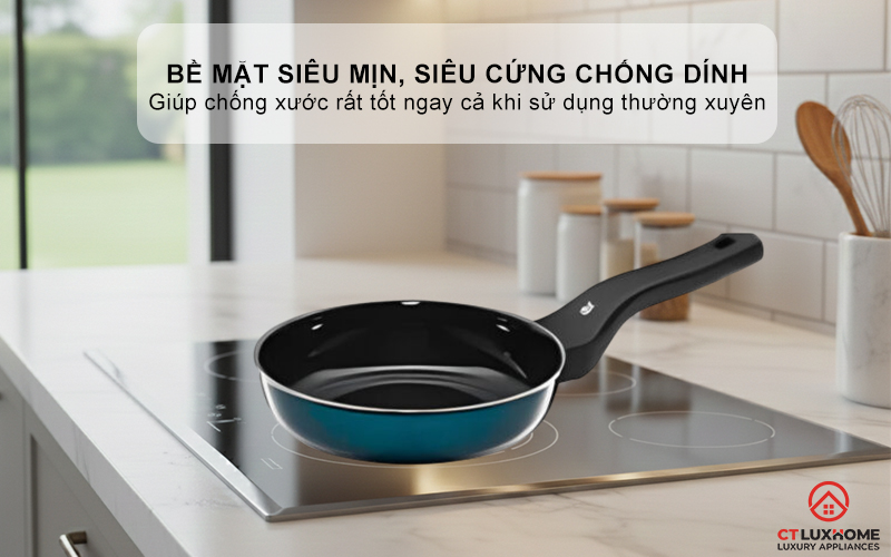 CHẢO RÁN WMF FUSIONTEC FRYING PAN 20CM COMPACT PETROL 0517385290 3