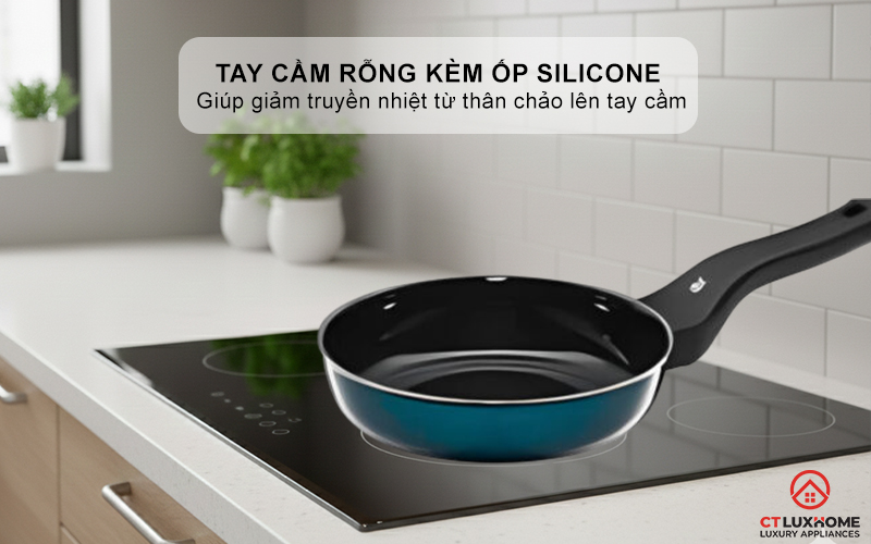 CHẢO RÁN WMF FUSIONTEC FRYING PAN 20CM COMPACT PETROL 0517385290 5