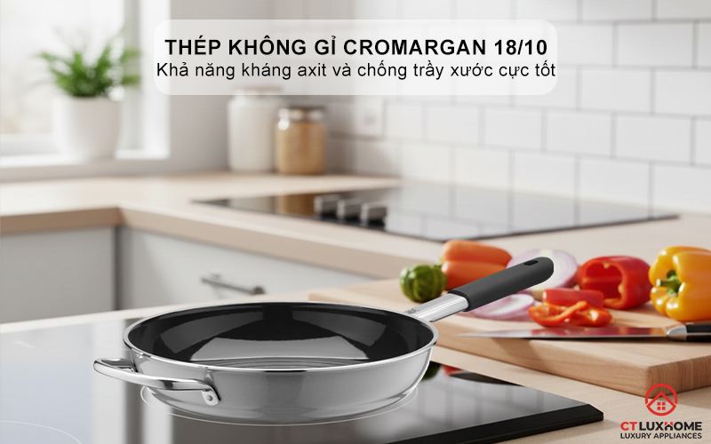 CHẢO RÁN WMF FUSIONTEC MINERAL FRYING PAN 28CM PLATINUM 0520675291 2