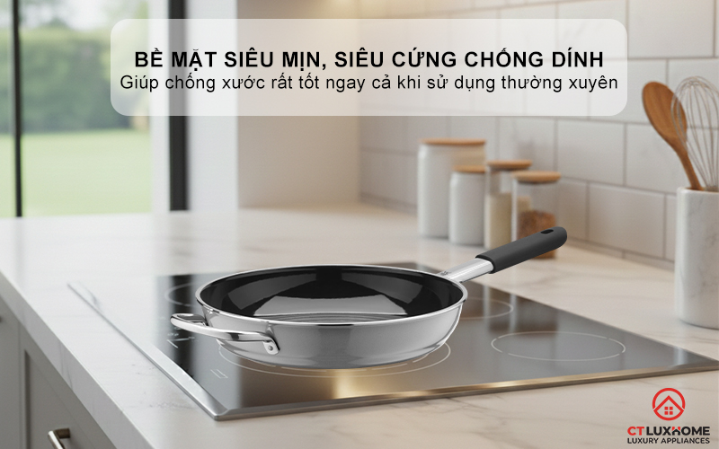 CHẢO RÁN WMF FUSIONTEC MINERAL FRYING PAN 28CM PLATINUM 0520675291 3