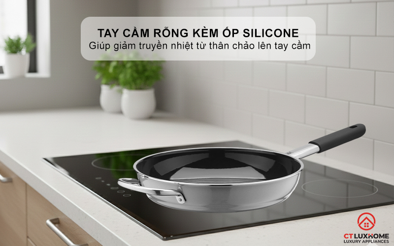 CHẢO RÁN WMF FUSIONTEC MINERAL FRYING PAN 28CM PLATINUM 0520675291 6