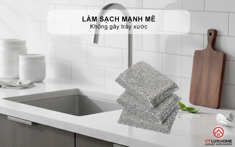 MIẾNG CHÀ RỬA BÁT WMF SCOURING PADS 3PCS SILVER 0658776040  3