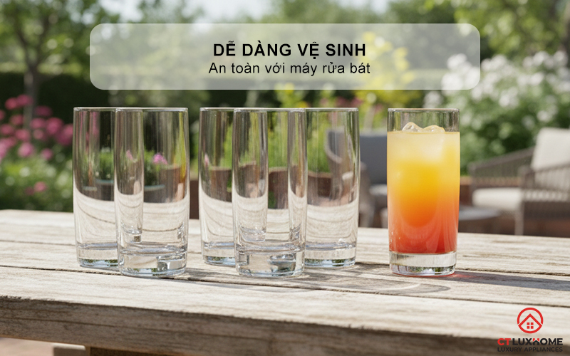 BỘ 6 CỐC CHÉN WMF LONG DRINK GLASS 6PC 0907379990  5