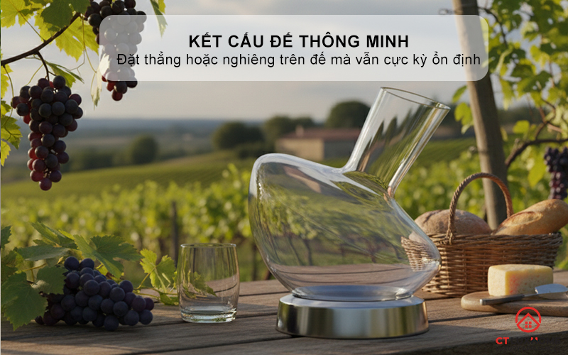 BÌNH THỞ RƯỢU VANG WMF JETTE WINE/WATER DECANTER 0947712000  3
