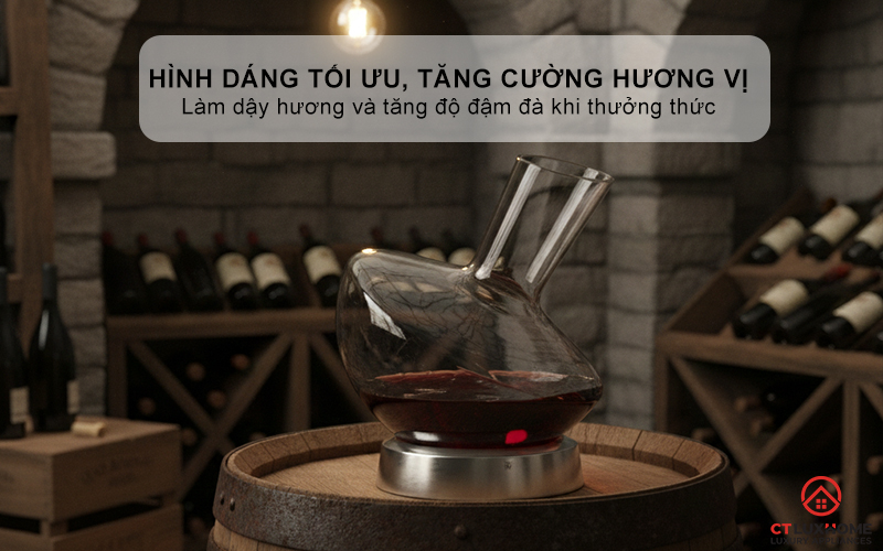 BÌNH THỞ RƯỢU VANG WMF JETTE WINE/WATER DECANTER 0947712000  4