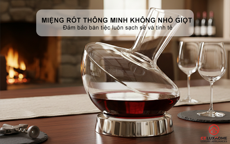 BÌNH THỞ RƯỢU VANG WMF JETTE WINE/WATER DECANTER 0947712000  5