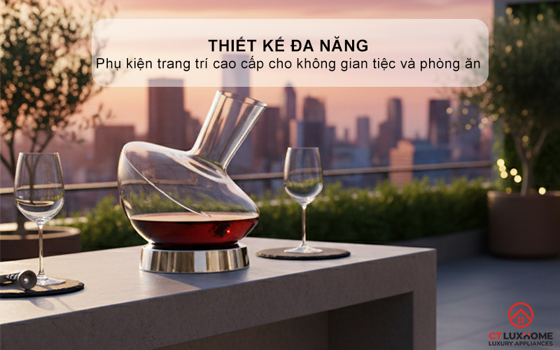 BÌNH THỞ RƯỢU VANG WMF JETTE WINE/WATER DECANTER 0947712000  6