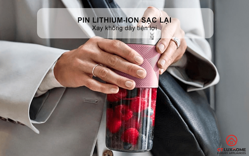 MÁY XAY SINH TỐ CẦM TAY WMF MIX ON THE GO PINK 0416700031 2