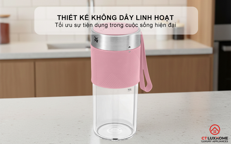 MÁY XAY SINH TỐ CẦM TAY WMF MIX ON THE GO PINK 0416700031 6