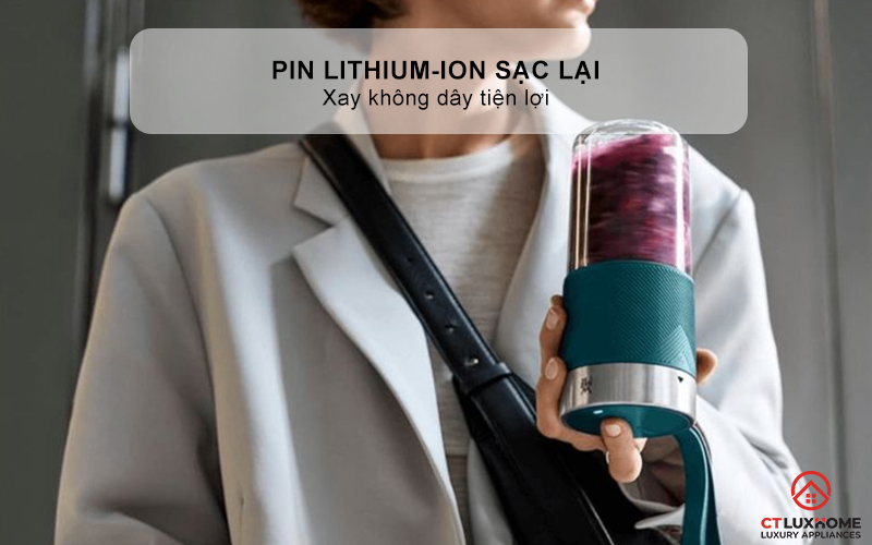 MÁY XAY SINH TỐ MINI WMF MIX ON THE GO PETROL 0416700091  2