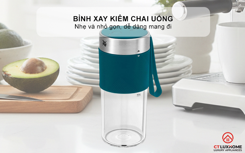 MÁY XAY SINH TỐ MINI WMF MIX ON THE GO PETROL 0416700091  7