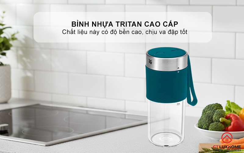 MÁY XAY SINH TỐ MINI WMF MIX ON THE GO PETROL 0416700091  3