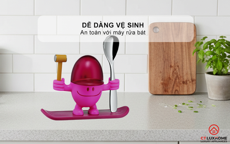 CỐC TRỨNG  WMF SET 2 KIDS EGGCUP MCEGG PINK 0616687400  7