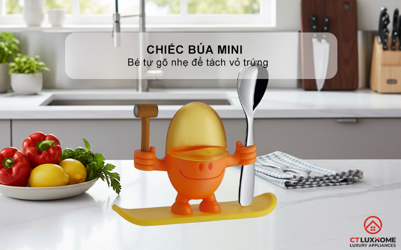 CỐC TRỨNG WMF SET 2 KIDS EGGCUP MCEGG ORANGE 0616687450 6