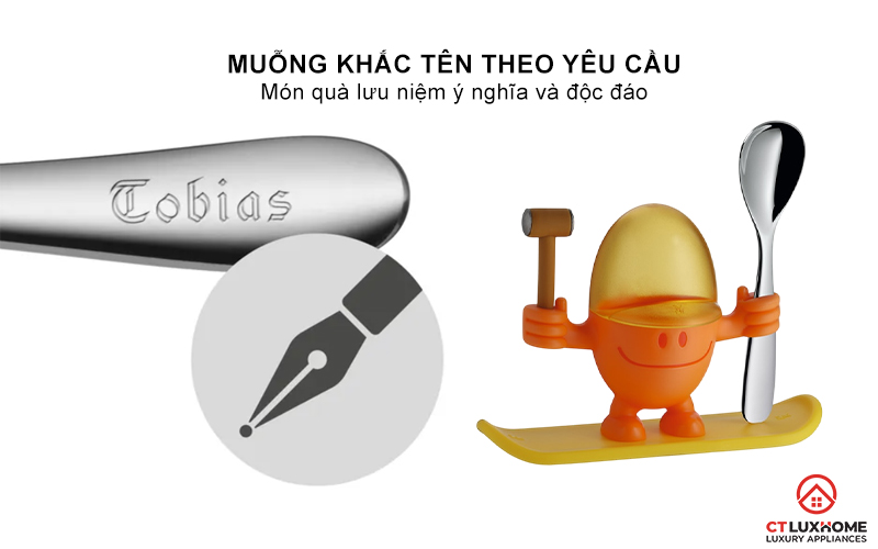 CỐC TRỨNG WMF SET 2 KIDS EGGCUP MCEGG ORANGE 0616687450 8