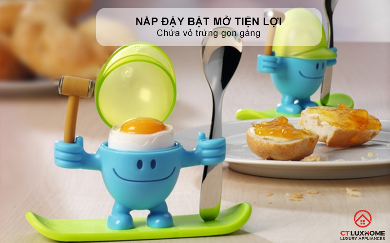 CỐC TRỨNG  WMF SET 2 KIDS EGGCUP MCEGG BLUE 0616687620  2