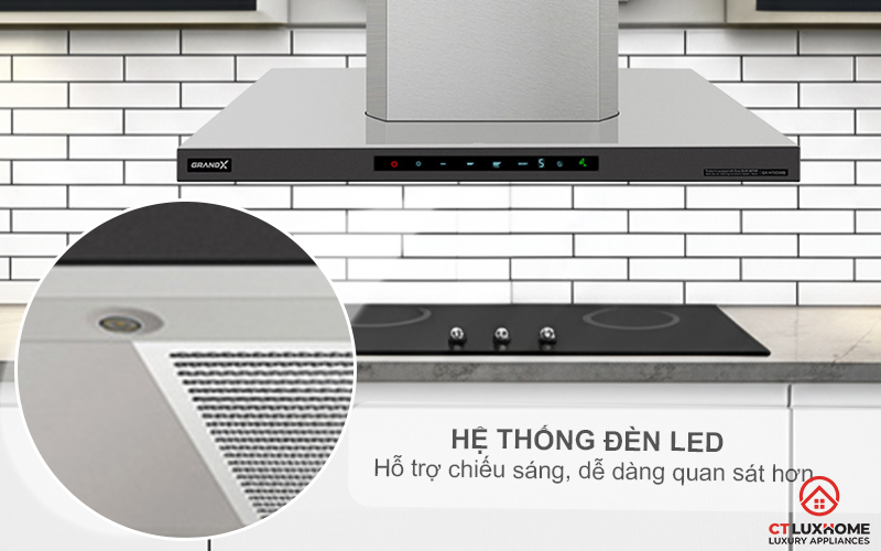 MÁY HÚT MÙI ÁP TƯỜNG GRANDX GX H70C68B NGANG 70CM GXH70C68B 4