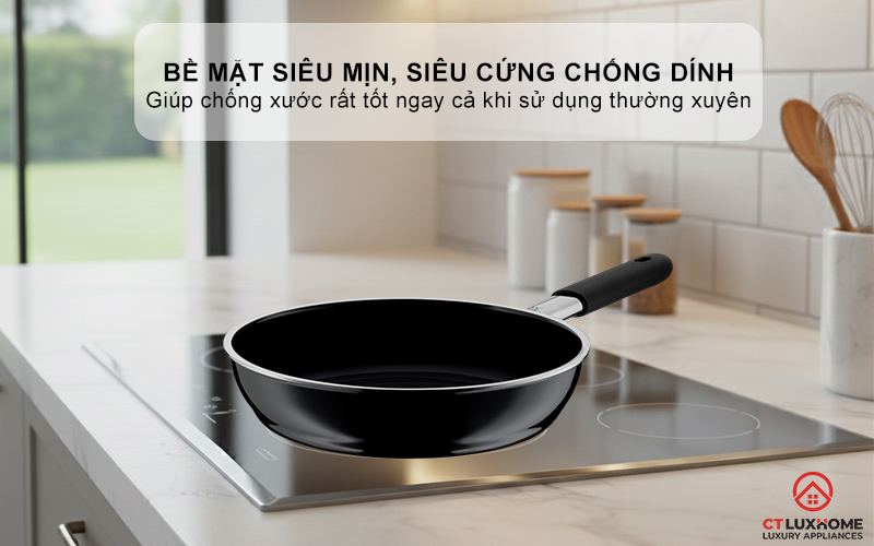 CHẢO RÁN WMF PROFI-PFANNEN 0520535291 24CM MÀU ĐEN 3