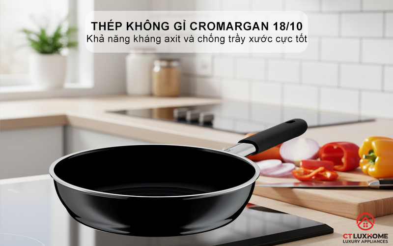 CHẢO RÁN WMF FUSIONTEC FRYING PAN 24CM ESSENTIAL BLACK 0517785290 2
