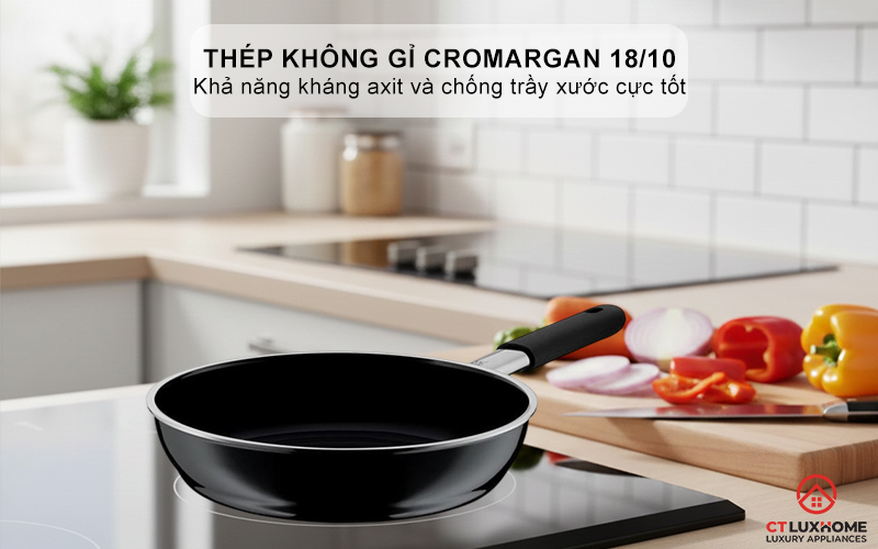  CHẢO RÁN WMF FUSIONTEC FRYING PAN 28CM ESSENTIAL BLACK 0517795290 2