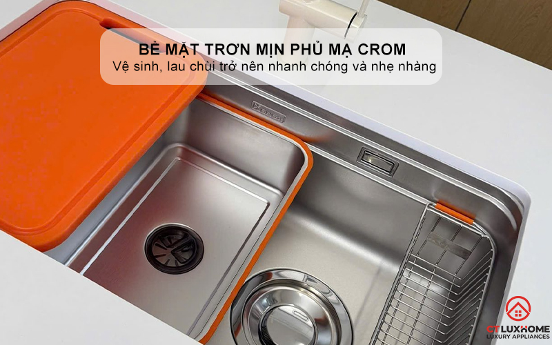 CHẬU RỬA INOX 1 HỐ KONOX R50 TARI 8047SU PHONG CÁCH NHẬT TARI8047SU 4