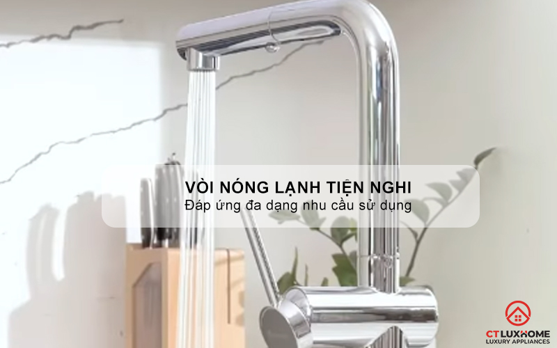 VÒI RỬA CHÉN BÁT DÂY RÚT KONOX STREAM SMART CHROME  STREAMSMARTCHROME 6