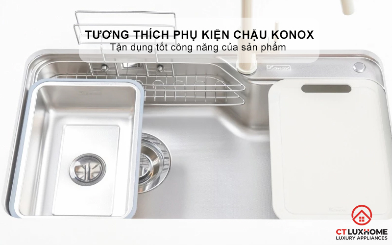 CHẬU RỬA MINI KONOX COLANDER SMART CD500  5