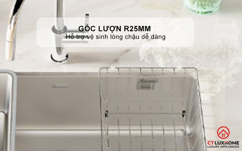 CHẬU RỬA BÁT 1 HỐ CHỐNG XƯỚC KONOX DEKOR 800SU DEKOR800SU 5