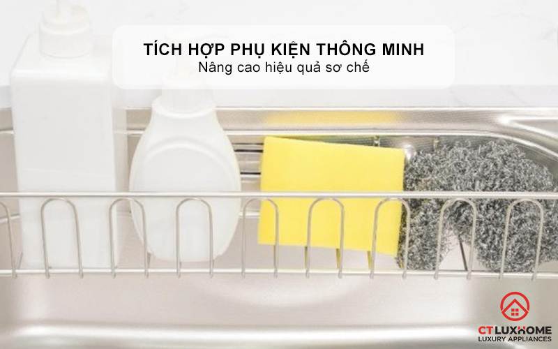 CHẬU RỬA BÁT INOX 1 HỐ CHỐNG XƯỚC KONOX DEKOR 8250TS DEKOR8250TS 11